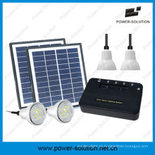 Sistema de luz em casa Solar portátil com carregador do telefone